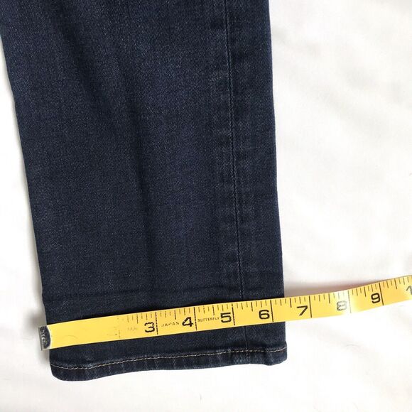 TRUE RELIGION Cora Jean Women 27 x 33 Tall Straight Slim Stretch Dark Blue Denim - Picture 11 of 15